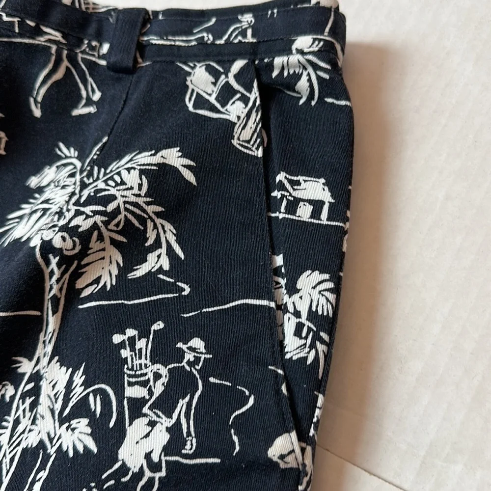 90s Talbots Palm Springs Pants 100% Cotton Resort Golf Coastal Grandmillennial - Picture 4 of 14